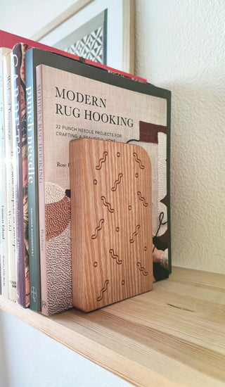 Wooden Bookends Memphis Design